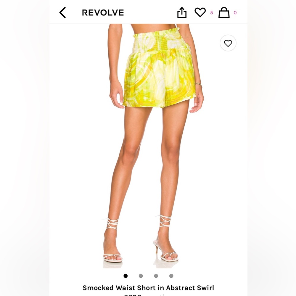 Revolve smocked waist shorts
